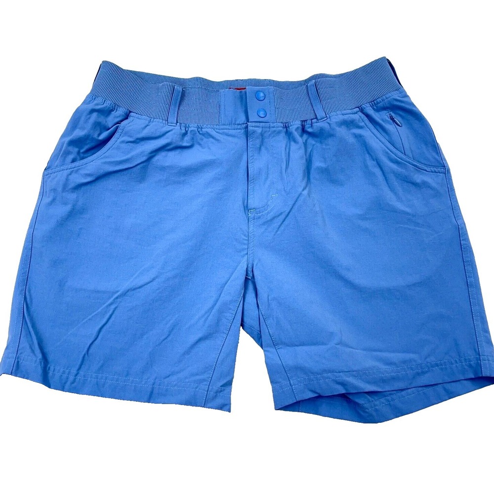 Simms Shorts Men Large 34 Blue Performance Fishing Nautical Camp Adult